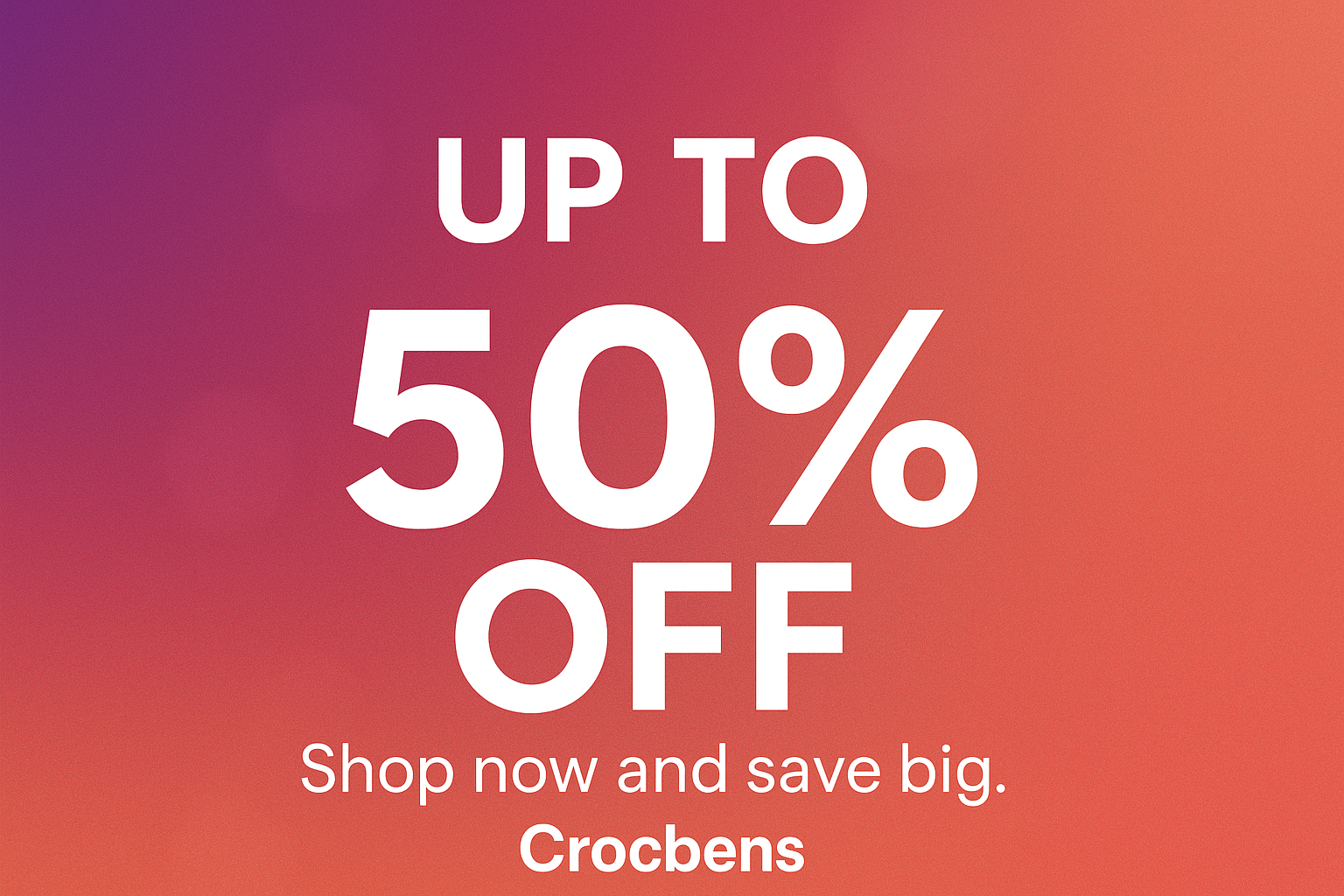UP TO 50% OFF